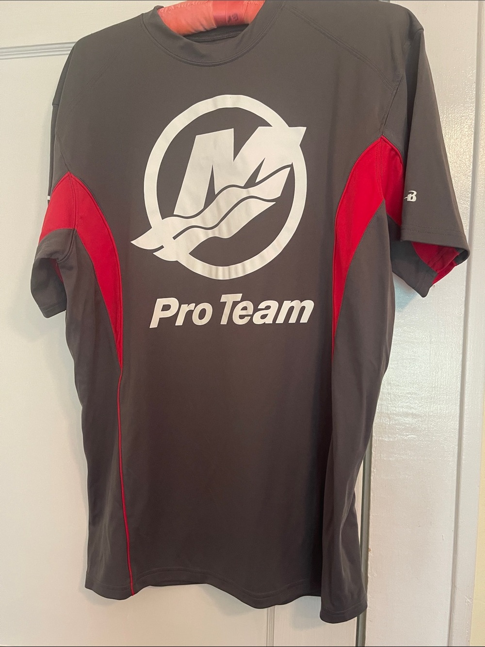 Pro Team Men's Gray & Red Athletic Jersey